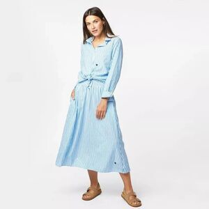 Kerri Rosenthal Mia Cabana Striped Shirt Tunic Top Buttondown Cotton XS 275522